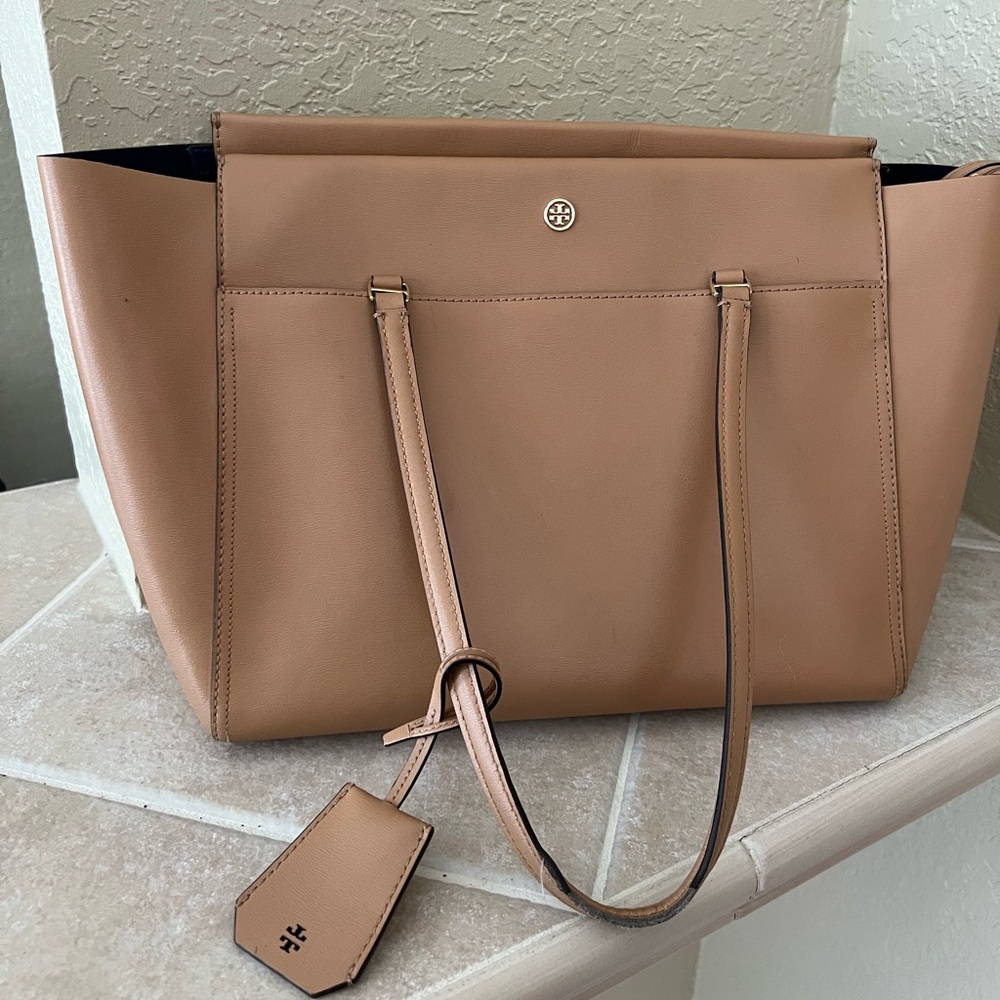 Tory Burch Large Parker Tote Tan/Brown
